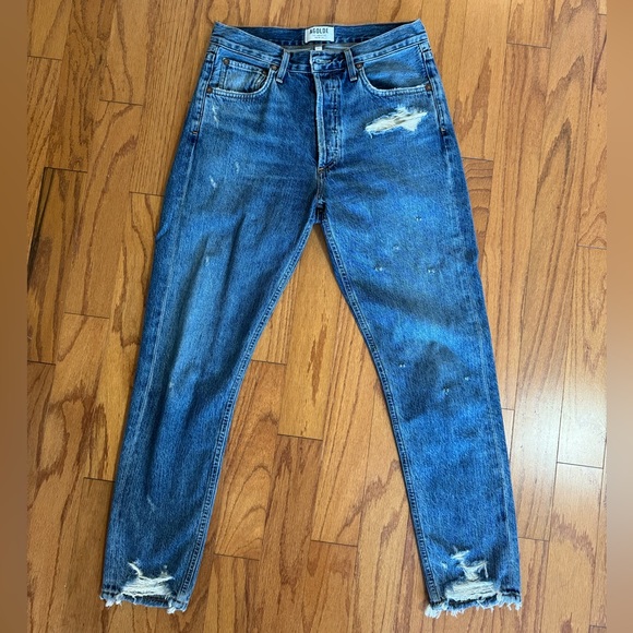 Agolde Jamie high rise classic in grade size 27 - Picture 2 of 8